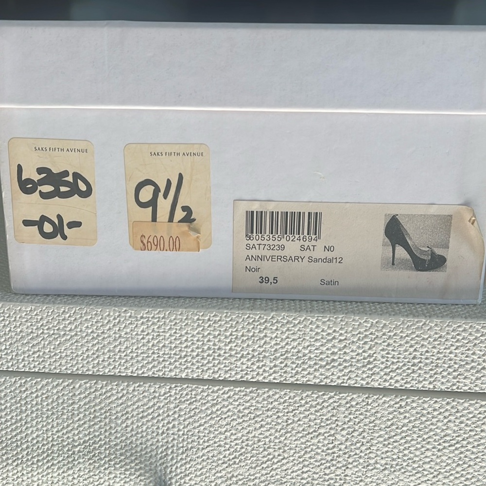 Dior satin anniversary sandal worn only once